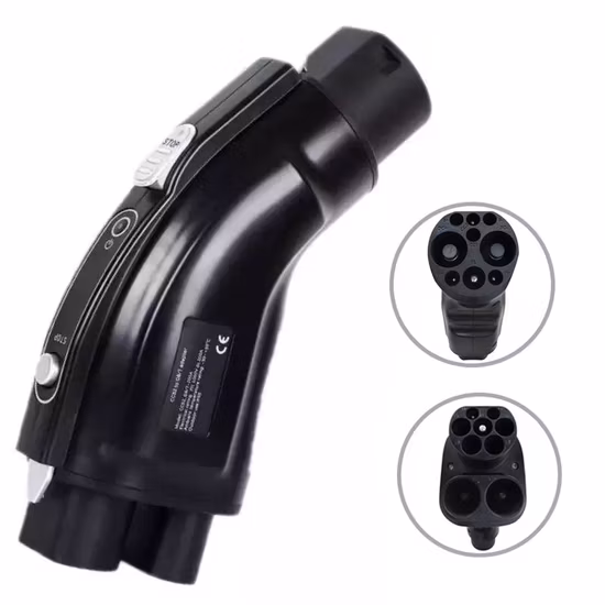 Adaptador de carregador CCS 2 Combo para Tes La de até 150A 500V compatível com Tes La Model 3, X, S, Y apenas para Tes La Charge